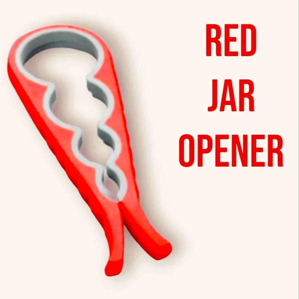 New Red 4 in 1 Jar Opener